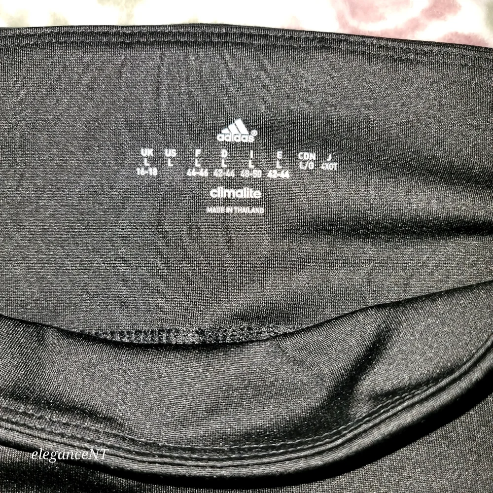 Adidas Black/Purple Climate Capri performance pants sz: XL NWT - Picture 2 of 7